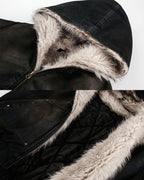 Vintage Distressed Hooded Jacket