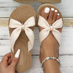 Boho Beaded Summer Slide Sandals