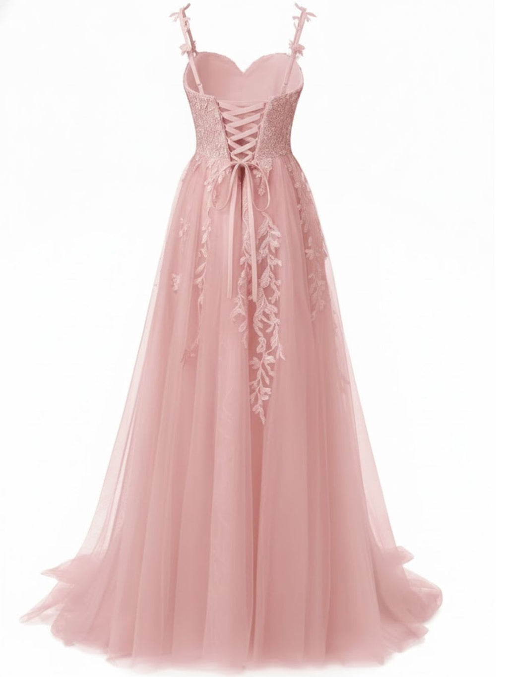 Green 1930s Spaghetti Strap Lace Tulle Maxi Dress