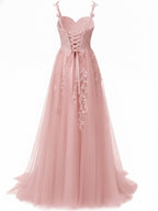 Green 1930s Spaghetti Strap Lace Tulle Maxi Dress