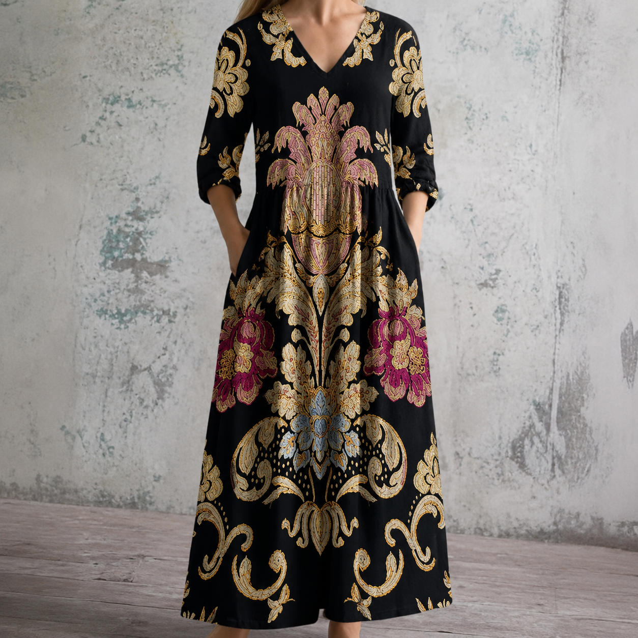 Elegant Print Dress Clara