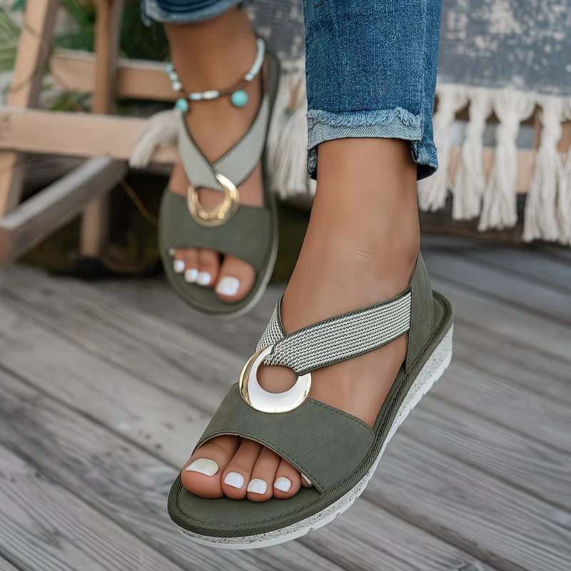 ✨ Aurelia™ Comfort Sandals 👡 With Metal Buckle