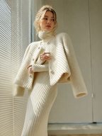 Fuzzy Button Short Wool Coat