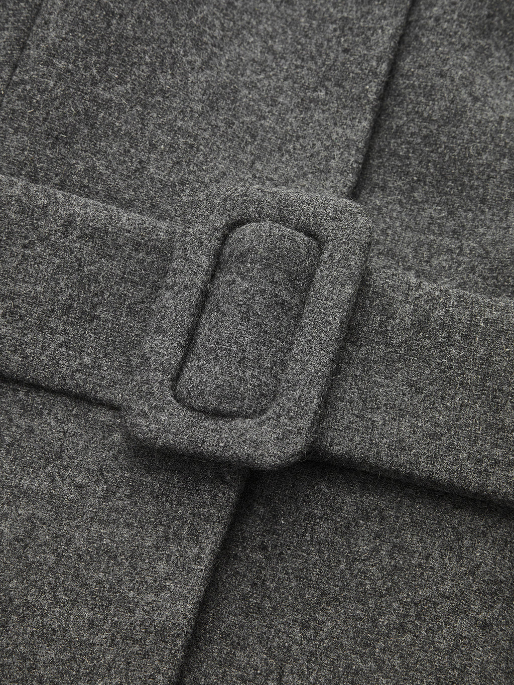‌Belted Peplum High Wool Blend‌ Blazer