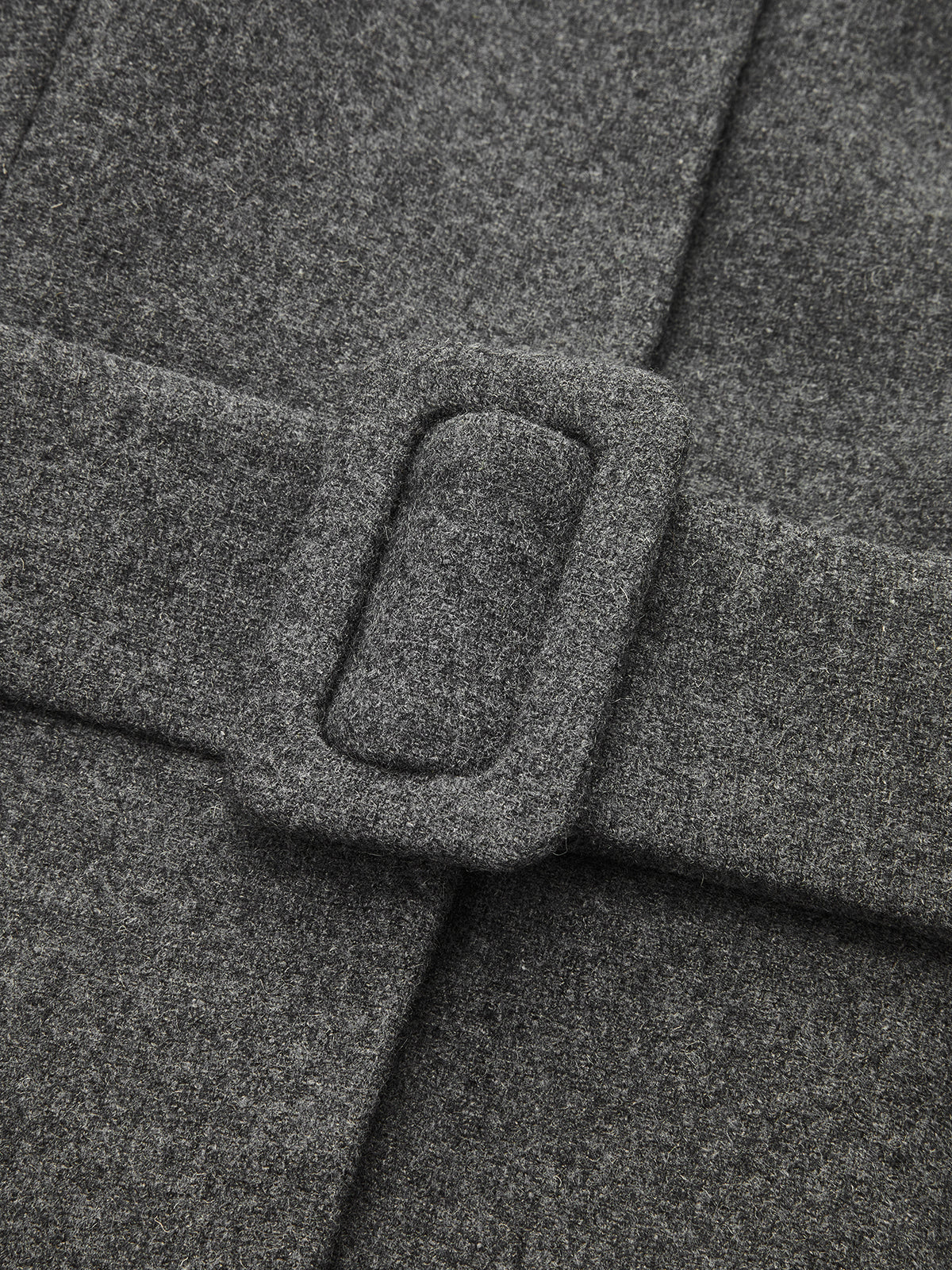 ‌Belted Peplum High Wool Blend‌ Blazer