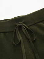 Cowl Neck Draped Knit Two‑Piece Set