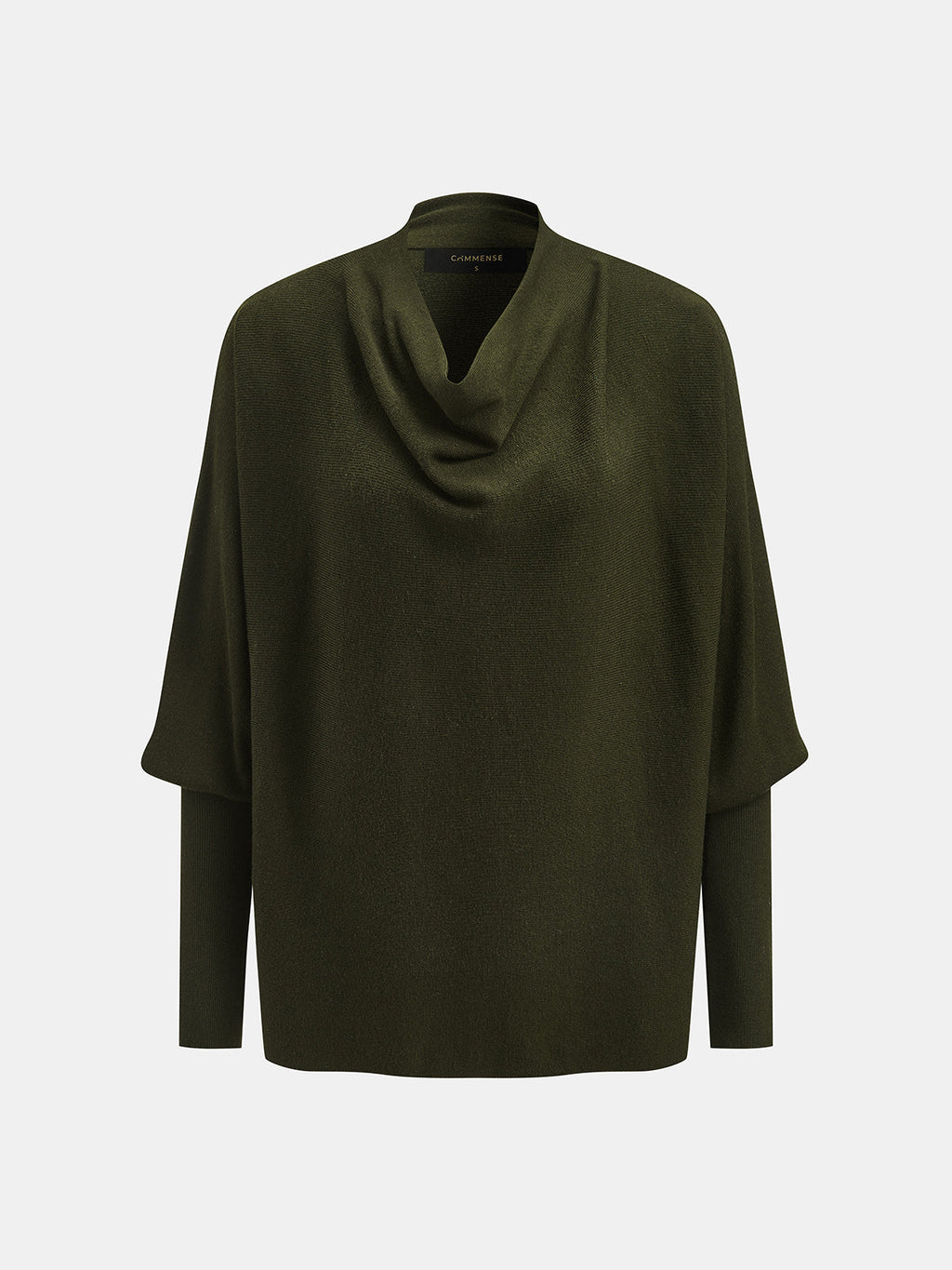 Cowl Neck Draped Knit Two‑Piece Set