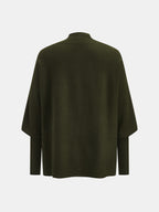 Cowl Neck Draped Knit Two‑Piece Set