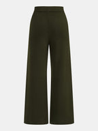 Cowl Neck Draped Knit Two‑Piece Set