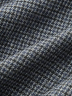 Corduroy Collar Houndstooth Wool Blend Jacket