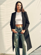 Detachable Hood Midi Long Coat