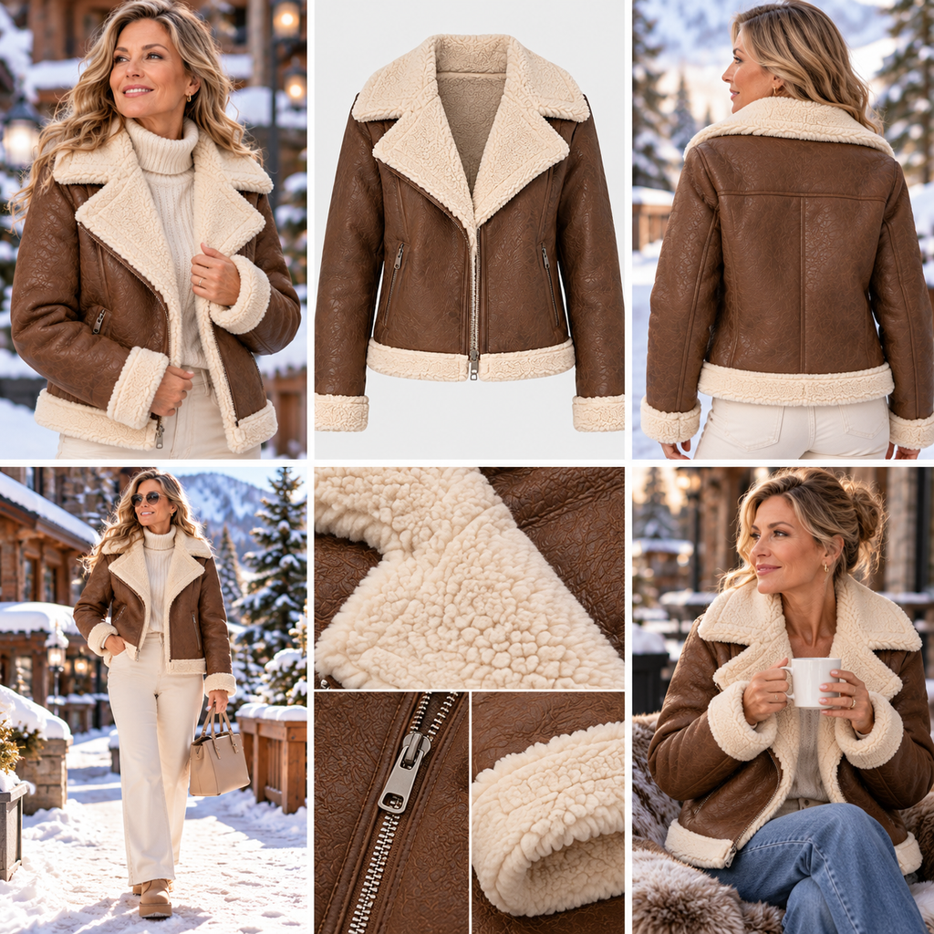 Elora™ | Cozy Winter Aviator Jacket