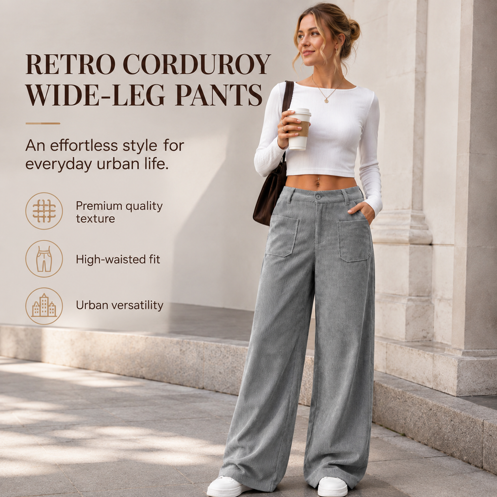 Relaxed Wide-Leg Casual Pants for Women