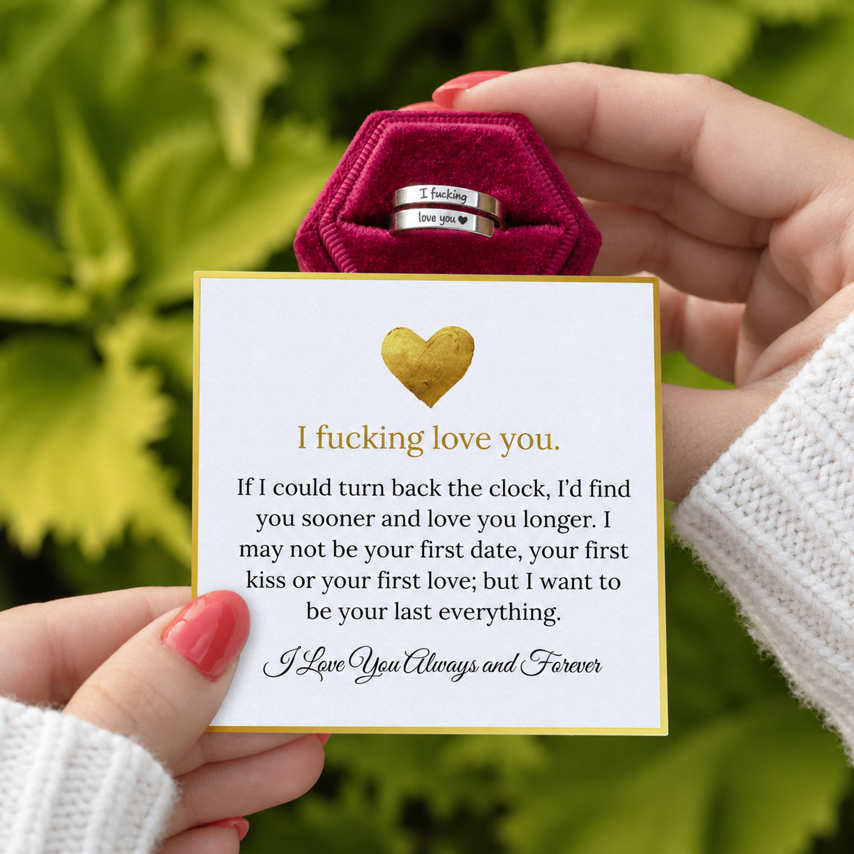 I F♡cking Love You Ring