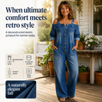 Wide-Leg Loose Jumpsuit with Pockets