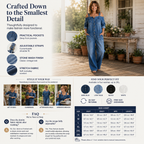 Wide-Leg Loose Jumpsuit with Pockets