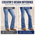 Women’s High-Waisted Washed Flare Jeans