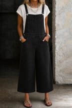 Elizabeth | Wide Leg Suspender Jumpsuit