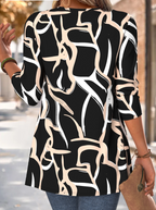 Floral Print Fake Two Piece Twinset
