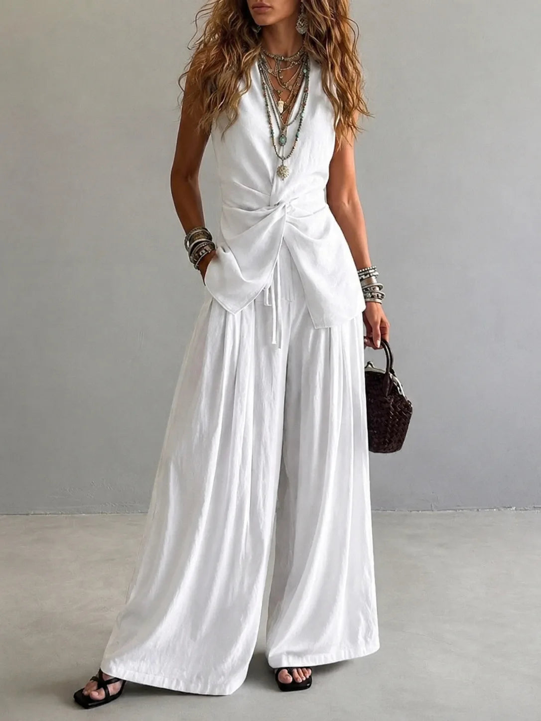 Amelia | Elegant Twist Two-Piece Set