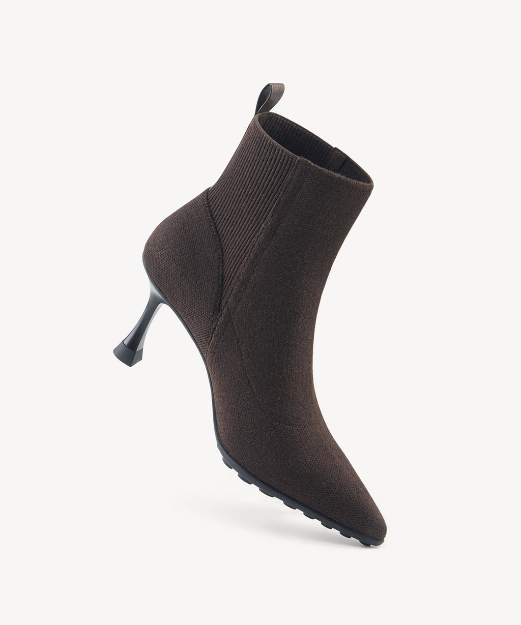 SoftBounce Chelsea Pointed Toe Heeled Ankle Boot