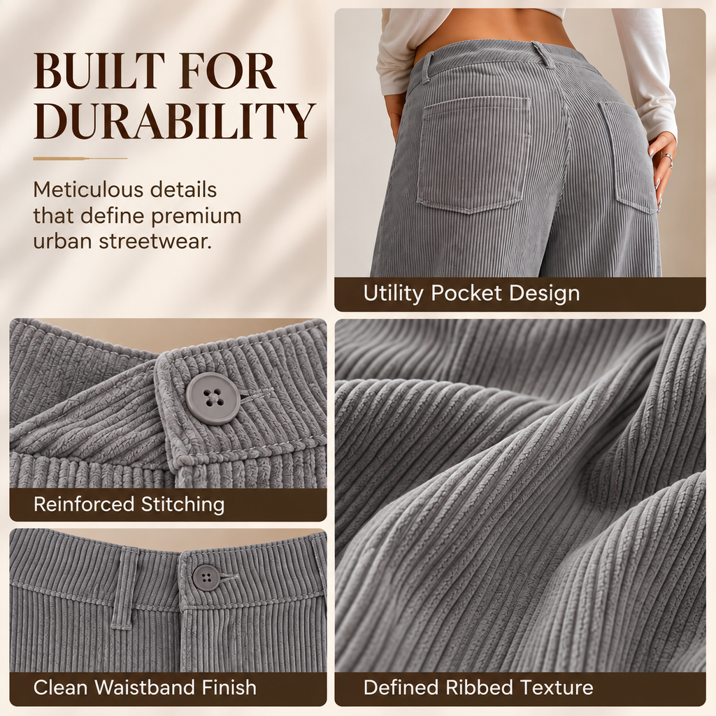 Relaxed Wide-Leg Casual Pants for Women