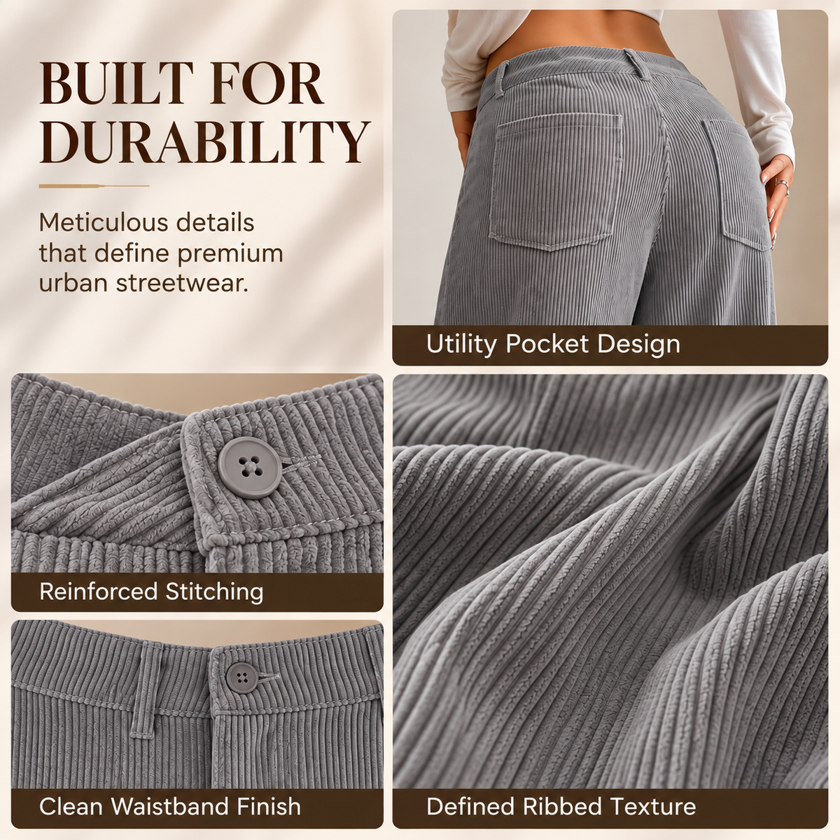 Relaxed Wide-Leg Casual Pants for Women