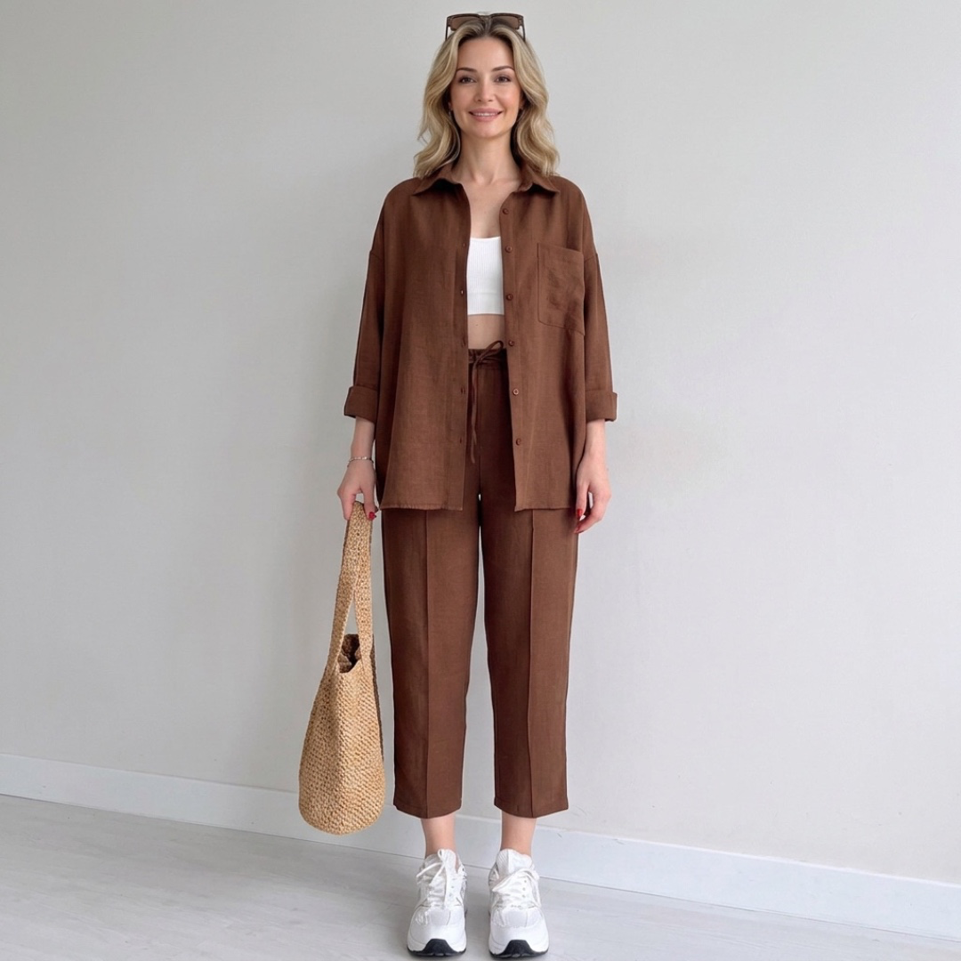 Elegant Linen Two-Piece Set - Timeless comfort & Style