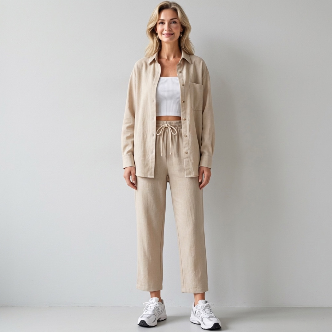 Elegant Linen Two-Piece Set - Timeless comfort & Style