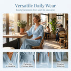 Women's Loose-Fit High-Waisted Jumpsuit with a V-Neck