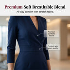💖Elegant Stand Collar V-Neck Bodycon Dress