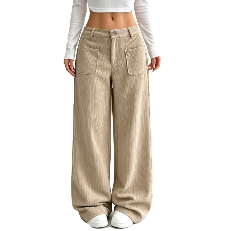 Relaxed Wide-Leg Casual Pants for Women