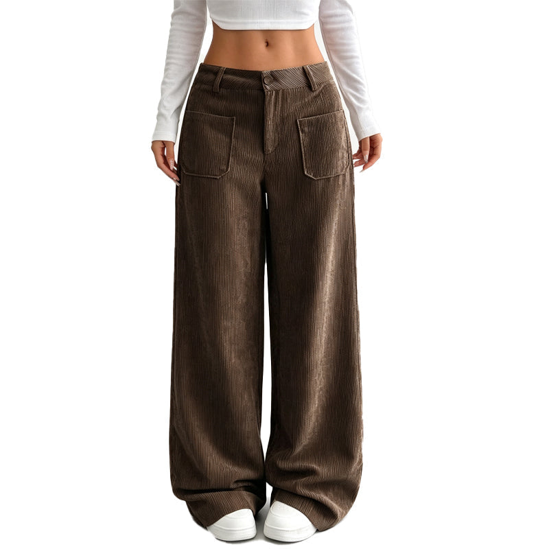 Relaxed Wide-Leg Casual Pants for Women