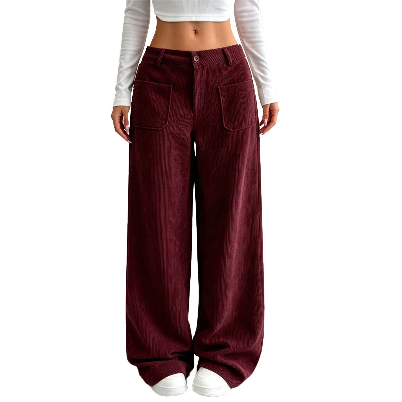 Relaxed Wide-Leg Casual Pants for Women