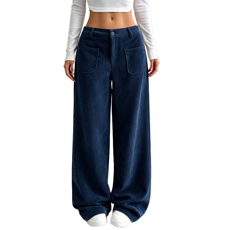Relaxed Wide-Leg Casual Pants for Women