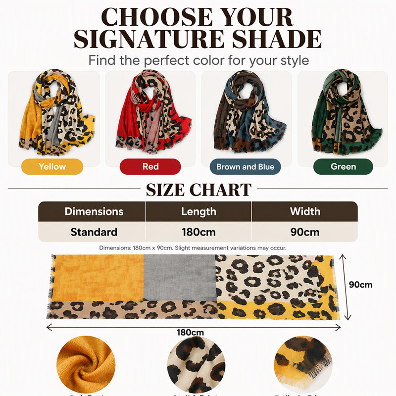 Sienna™ | Elegant Leopard Print Scarf 🧣