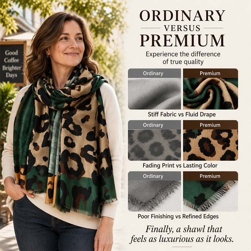 Sienna™ | Elegant Leopard Print Scarf 🧣