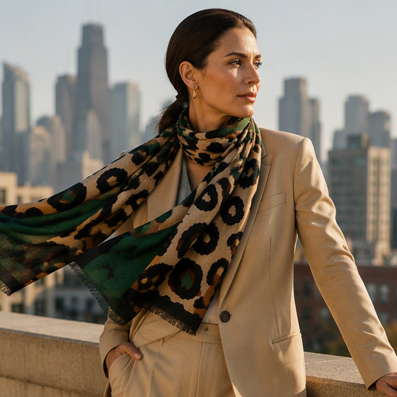 Sienna™ | Elegant Leopard Print Scarf 🧣